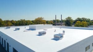 white flat roof - Commercial Roof Inspections West Chester, PA