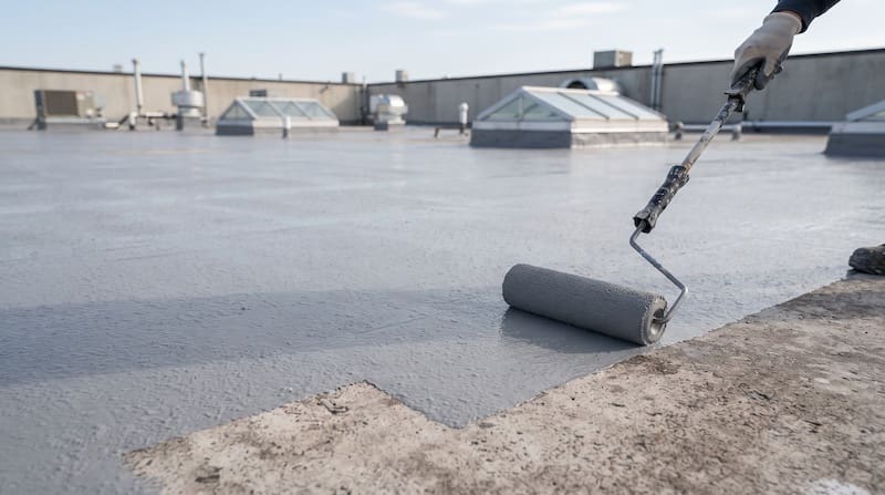 Flat Roof Waterproof Coating - Oak Grove Roofing
